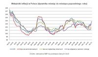 Wskaźniki inflacji w Polsce (dynamika miesiąc do miesiąca poprzedniego roku)