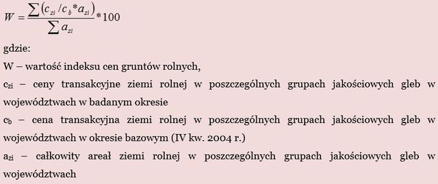 Ceny ziemi rolnej: indeks IV kw. 2013 r.