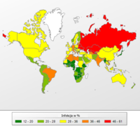 Ryzyko infekcji online na świecie, I kwartał 2013 r.