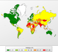 Ryzyko lokalnej infekcji w różnych państwach, pierwszy kwartał 2013 r.