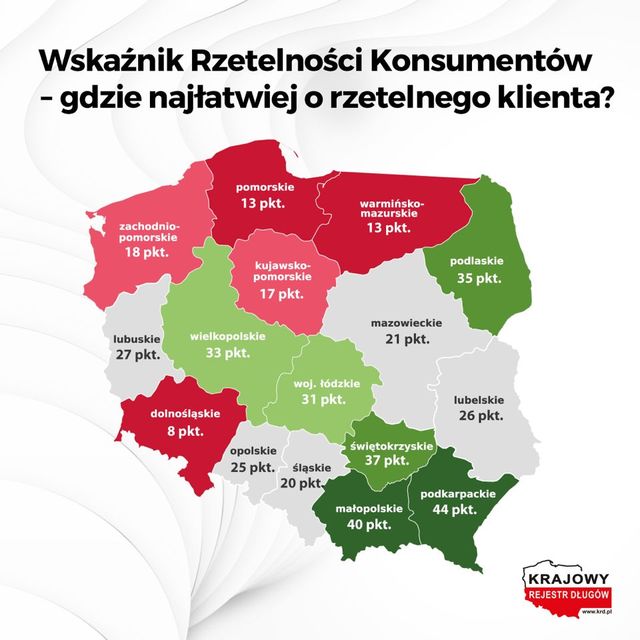 Podkarpacie najmniej zadłużone