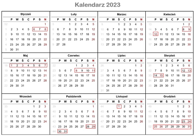 Długie weekendy - jak wygląda kalendarz 2023?