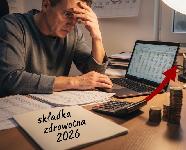 Składka zdrowotna 2026: wyższe obciążenia dla przedsiębiorców i nowe zasady wyliczania
