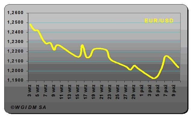 Euro najtańsze od 40 miesięcy