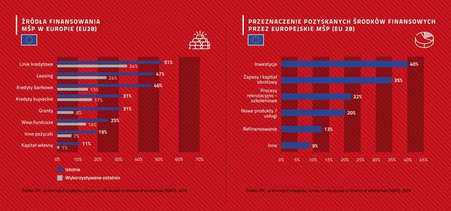 Źródła finansowania MŚP w Polsce i UE. Leasing w czołówce