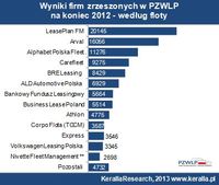 Wyniki firm zrzeszonych w PZWLP na koniec 2012