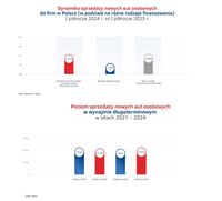 Dynamika i poziom sprzedaży nowych aut osobowych