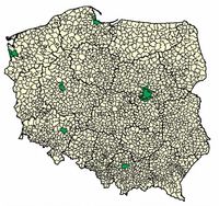 Rozmieszczenie 30 gmin o najwyższym dochodzie ekwiwalentnym mieszkańców w 2011 r.
