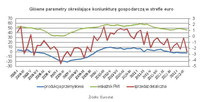 Główne parametry określające koniunkturę gospodarczą w strefie euro
