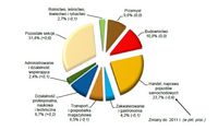 Struktura podmiotów gospodarki narodowej w strefie przygranicznej według sekcji PKD w 2012 r.