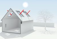 Zimą okna o wysokim współczynniku g pozwalają pozyskiwać energię cieplną ze słońca