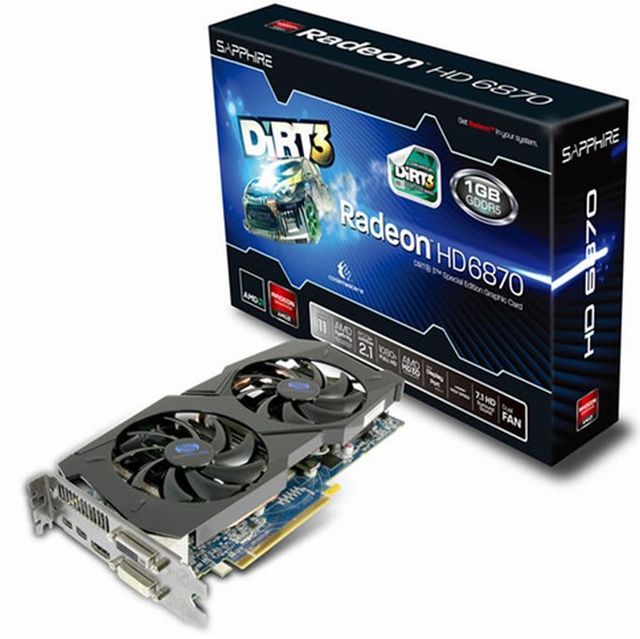 Karta SAPPHIRE Radeon HD 6870 1GB DiRT3 Edition