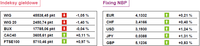Indeksy giełdowe i Fixing NBP