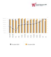 Koszyk zakupowy grudzień 2023 vs grudzień 2024