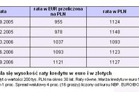 Kredyt w euro się nie opłaca Kredyt w euro się nie opłaca