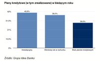 Plany kredytowe (w tym zrealizowane) w bieżącym roku