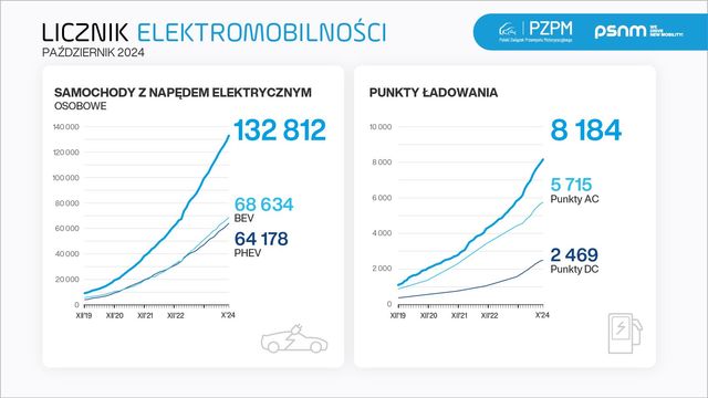 Licznik Elektromobilności: 132 812 samochody osobowe z napędem elektrycznym