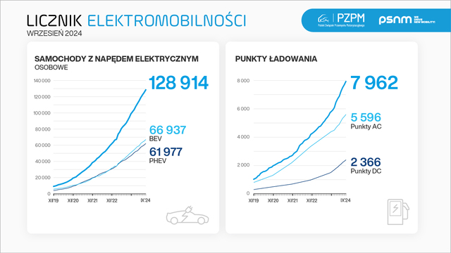 Licznik Elektromobilności: rynek samochodów elektrycznych na plusie