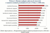 Dziesięć najlepiej opłacanych stanowisk w małych i średnich przedsiębiorstwach w Polsce w 2008 roku