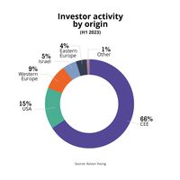 Aktywność inwestorów wg kraju pochodzenia