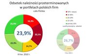 Należności przeterminowane w portfelach firm - cała Polska