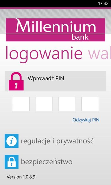 Bank Millennium: aplikacja mobilna dla Windows Phone 8