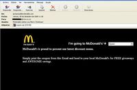 Fałszywa wiadomość od McDonald's