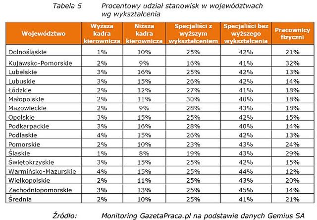 Rynek pracy: oferty w Internecie I-VI 2007