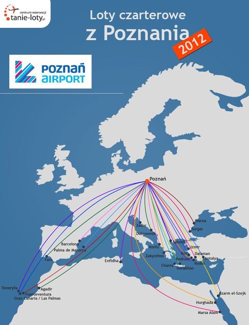 Loty czarterowe z Polski - lato 2012