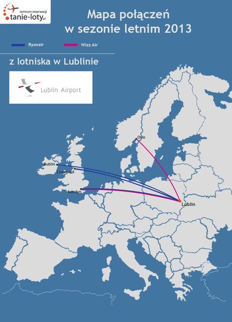 Loty z Polski - lato 2013