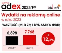 Wydatki na reklamę online w 2023 r.