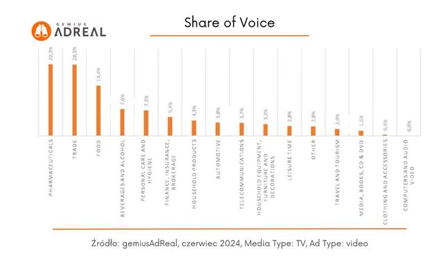 Reklama w internecie, telewizji i w radio VI 2024