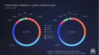  Udział klas mediów w rynku reklamowym, 2024 vs 2023