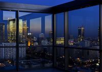 Wieczorny widok z okien Platinum Towers