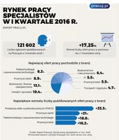  Rynek pracy specjalistów w I kw. 2016