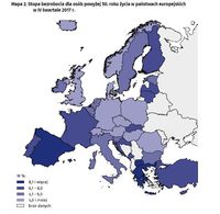 Stopa bezrobocia dla osób powyżej 50. roku życia w państwach europejskich w IV kwartale 2017 r.