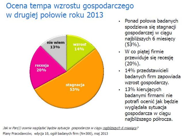 Plany polskich pracodawców V 2013