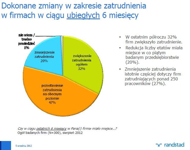 Plany polskich pracodawców VIII 2012
