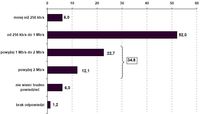 Prędkość łącza internetowego w domu (w %, N=735)