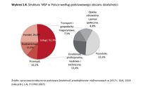 Struktura MSP w Polsce według podstawowego obszaru działalności