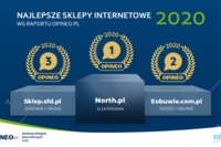 Opineo przedstawia najlepiej oceniane sklepy internetowe 2020 