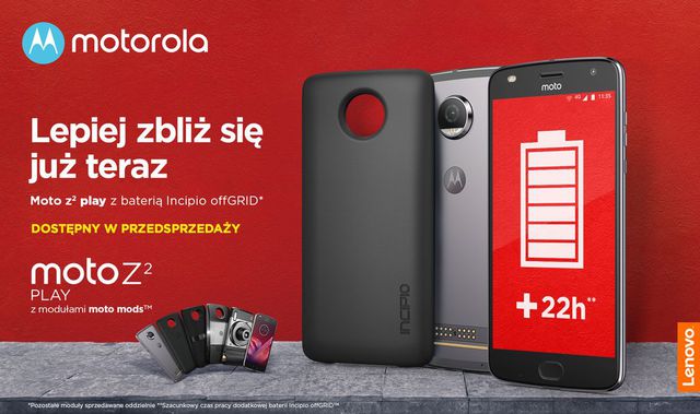 Smartfon Motorola Moto Z2 Play w przedsprzedaży