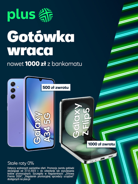 W Plusie nawet 1000 złotych zwrotu za zakup smartfona