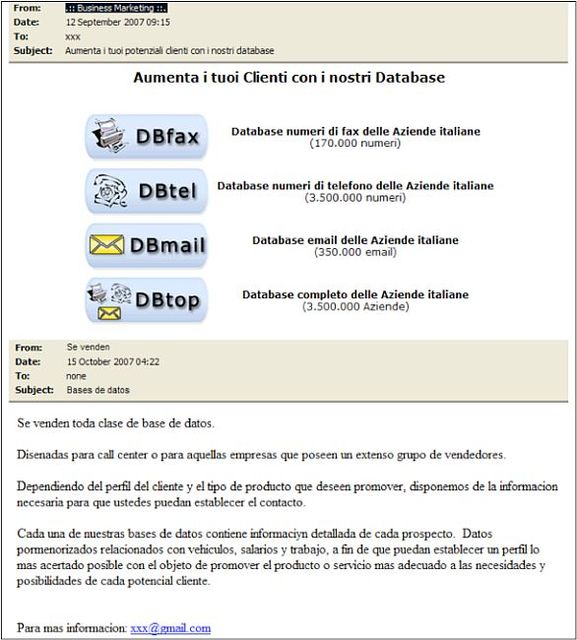 Symantec: spam XI 2007