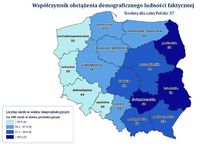 Współczynnik obciążenia demograficznego wg NSP-2011