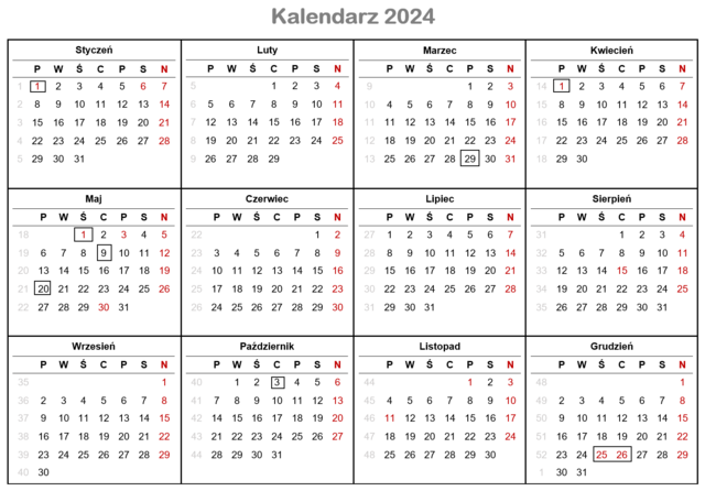 Święta i dni wolne od pracy w Niemczech w 2024 roku