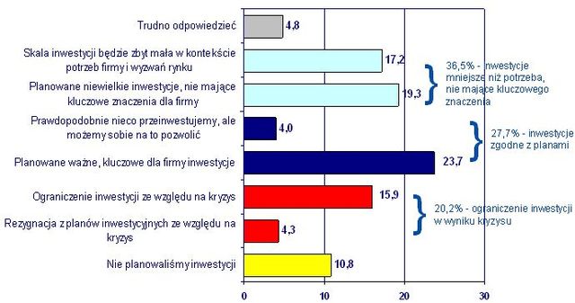 Sytuacja ekonomiczna dużych firm 2009