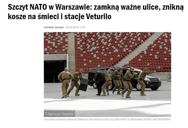 Szczyt NATO w Warszawie angażuje 