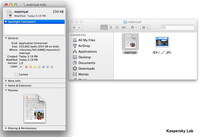 Załącznik zainfekowanej wiadomości e-mail w Mac