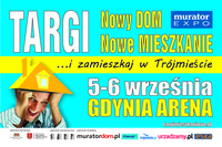 Targi Mieszkaniowe Nowy DOM Nowe MIESZKANIE 5-6 września w Gdynia Arena